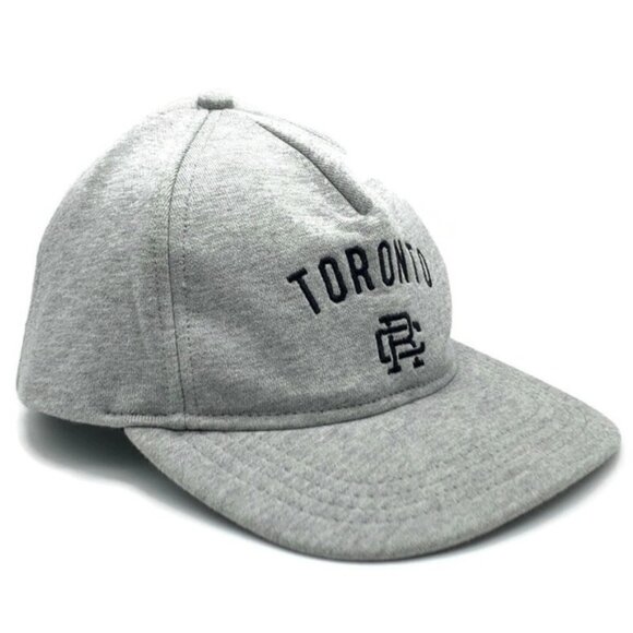 REIGNING CHAMP Toronto Men’s Knit Mid Weight Terry 6 Panel Hat in Heather Grey main image 4